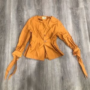 Buy 3 get 1 free Mustard button jacket